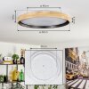 Melstad ceiling light LED Ecru, white, 1-light source, Remote control