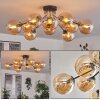 Gastor ceiling light 83 cm Amber, 10-light sources