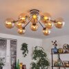 Gastor ceiling light 83 cm Amber, 10-light sources