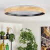 Melstad ceiling light LED Ecru, black, white, 1-light source