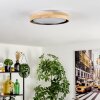 Melstad ceiling light LED Ecru, black, white, 1-light source