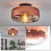 Boza ceiling light clear, coppery, 1-light source