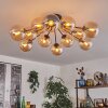 Gastor ceiling light 91 cm Amber, 12-light sources