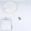 Sani Ceiling Light LED white, 1-light source, Remote control