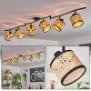 Ramila ceiling light black, 6-light sources