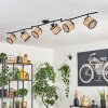 Ramila ceiling light black, 6-light sources