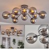 Gastor ceiling light 83 cm Smoke-coloured, 10-light sources