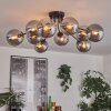 Gastor ceiling light 83 cm Smoke-coloured, 10-light sources