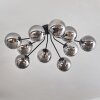 Gastor ceiling light 83 cm Smoke-coloured, 10-light sources