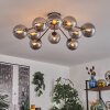 Gastor ceiling light 83 cm Smoke-coloured, 10-light sources