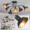 Vouzy ceiling light black, 6-light sources