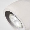 Lomma ceiling light, ceiling spotlight brushed steel, 1-light source