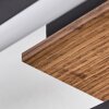 Macos ceiling light, ceiling spotlight LED brown, Wood like finish, black, 1-light source