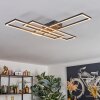 Macos ceiling light, ceiling spotlight LED brown, Wood like finish, black, 1-light source