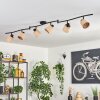 Lindberg ceiling light black, 6-light sources