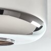 Boza ceiling light chrome, Smoke-coloured, 1-light source