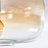 Boza ceiling light Amber, clear, 1-light source