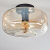 Boza ceiling light Amber, clear, 1-light source