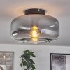 Boza ceiling light clear, Smoke-coloured, 1-light source