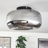 Boza ceiling light Smoke-coloured, 1-light source