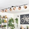 Granja ceiling light black, 6-light sources