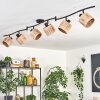 Granja ceiling light black, 6-light sources