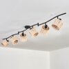 Cavaca ceiling light black, 6-light sources