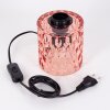 Sonhim table lamp pink, black, 1-light source