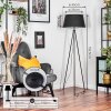 Bassagoda floor lamp black, white, 1-light source