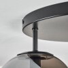 Zernez ceiling light black, 3-light sources