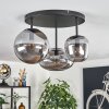 Zernez ceiling light black, 3-light sources