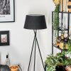 Bassagoda floor lamp black, white, 1-light source