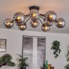 Gastor ceiling light Smoke-coloured, 12-light sources