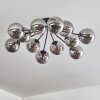 Gastor ceiling light Smoke-coloured, 12-light sources