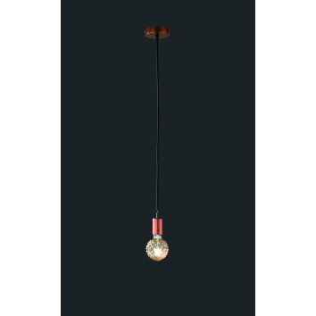 Trio-Leuchten Cord Pendant Light copper, 1-light source