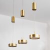 Dingersjo hanging light, pendant light LED brass, 3-light sources