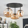 Zernez ceiling light black, 3-light sources