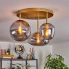 Zernez ceiling light gold, 3-light sources