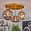 Zernez ceiling light gold, 3-light sources