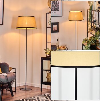 Chellas floor lamp beige, black, 1-light source