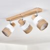 Fallhagen ceiling light chrome, Ecru, 3-light sources