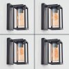 Portalis outdoor wall light black, 1-light source