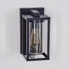 Portalis outdoor wall light black, 1-light source, Motion sensor