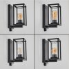 Portalis outdoor wall light black, 1-light source, Motion sensor