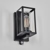 Portalis outdoor wall light black, 1-light source, Motion sensor