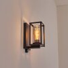 Portalis outdoor wall light black, 1-light source, Motion sensor