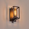 Portalis outdoor wall light black, 1-light source, Motion sensor