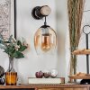 Vevino globe light, wall light Ecru, black, 1-light source