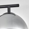 Gastor ceiling light chrome, Smoke-coloured, 4-light sources