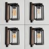 Portalis outdoor wall light brown, Wood like finish, black, 1-light source, Motion sensor